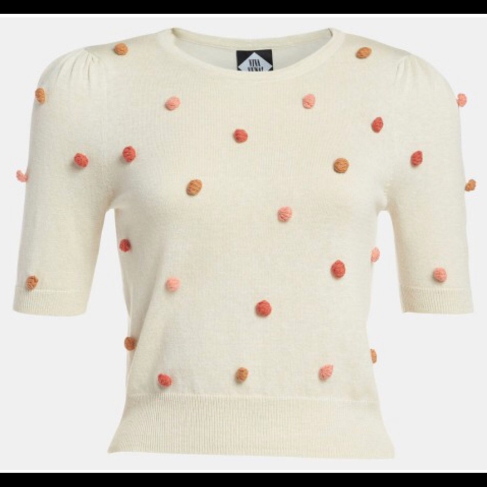 🌟 3/$20 Viva Vena Used Bookstore Pompom Pullover Sweater